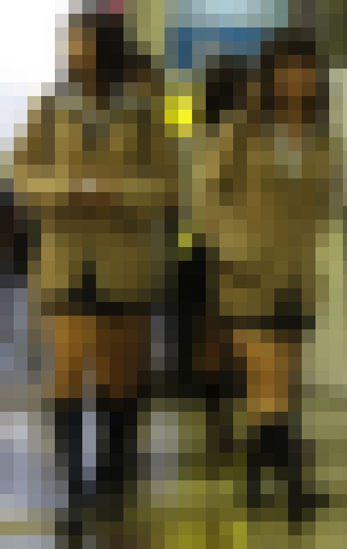 制服女子街撮り20　冬服を着ているJK集団