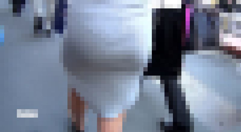 【HD高画質】グレーワンピ Vラインくっきり