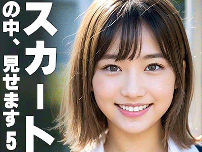 スカートの中見せます – その5 – 生パン?水着? 元気なJKのパンツ見せスライドショー（300スライド）