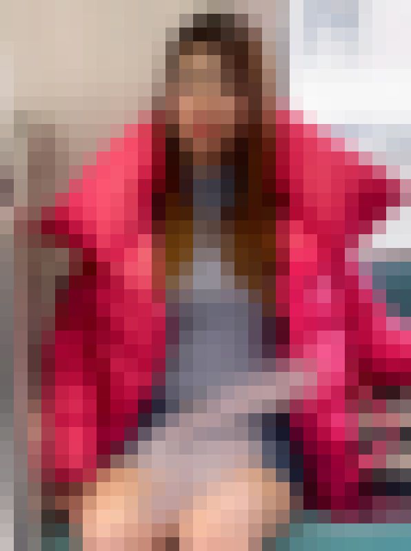 【再販】デニムミニのムッチリお姉さん対面パンチラ